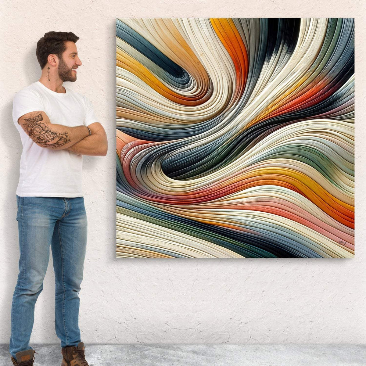 Canvas Print: "Spectral Swirl" - Tailored Canvases - Flyclothing LLC