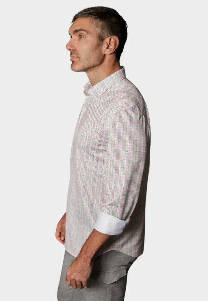 Spectrum Check Long Sleeve Tech Shirt - Buki - Flyclothing LLC