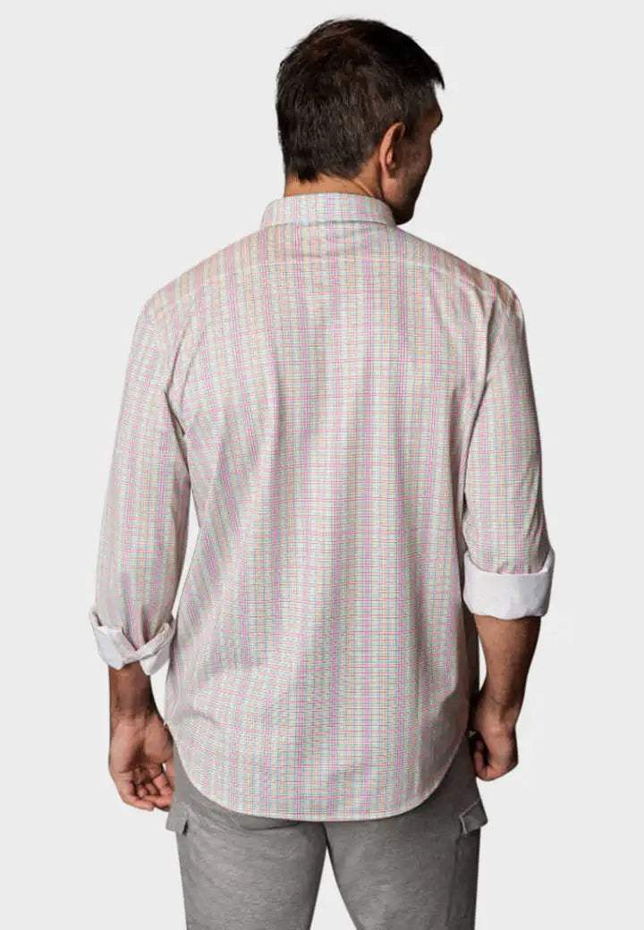 Spectrum Check Long Sleeve Tech Shirt - Buki - Flyclothing LLC