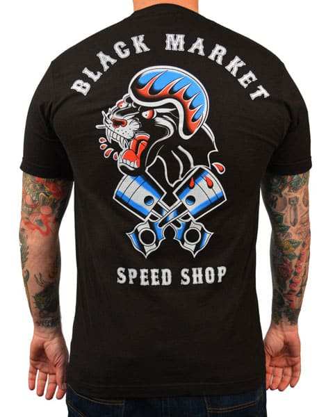 Black Market Art Company Speed Shop Men's T-Shirt - Black Market Art Company - Flyclothing LLC