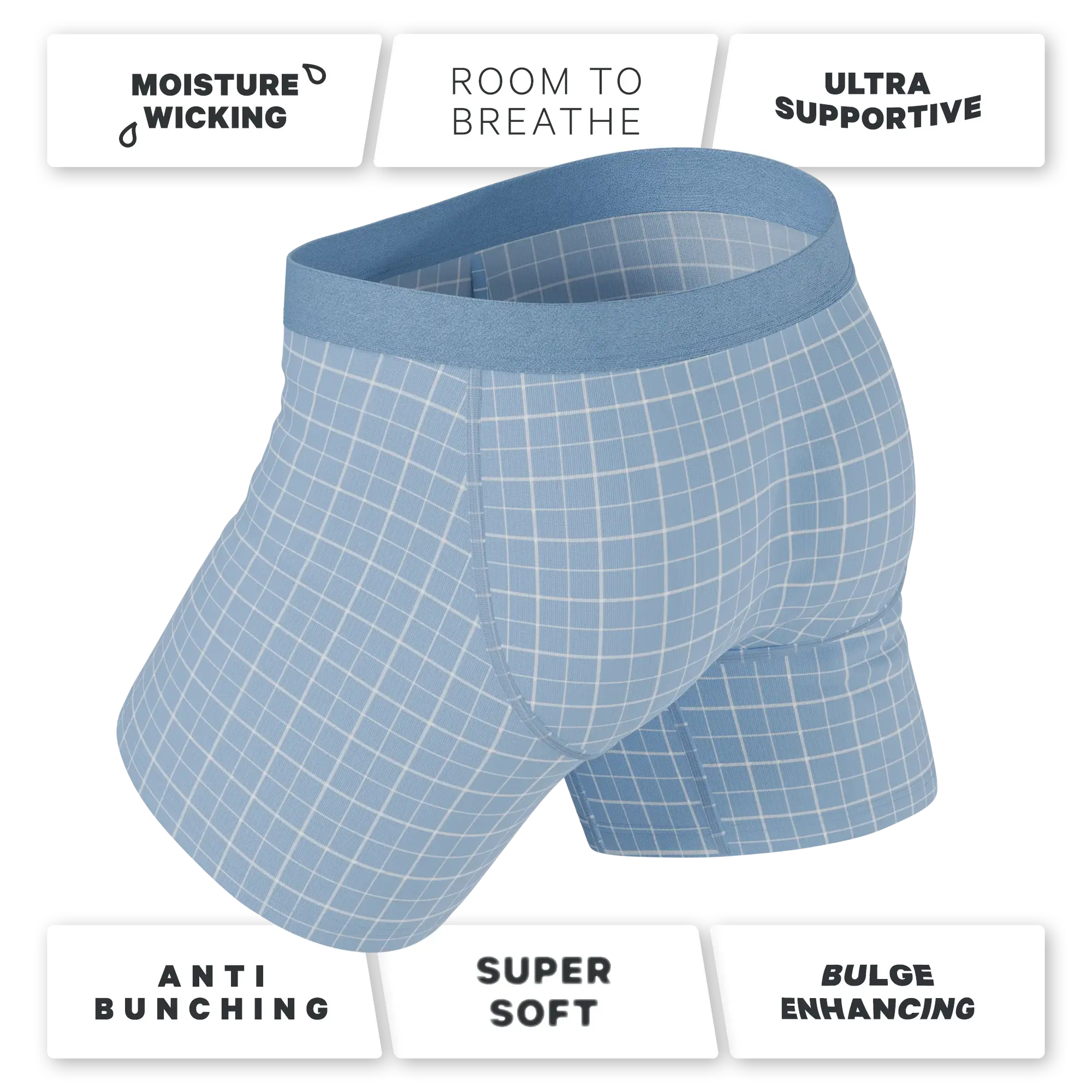 The Spick & Span | Window Pane Plaid Ball Hammock® Pouch Underwear - Shinesty - Flyclothing LLC