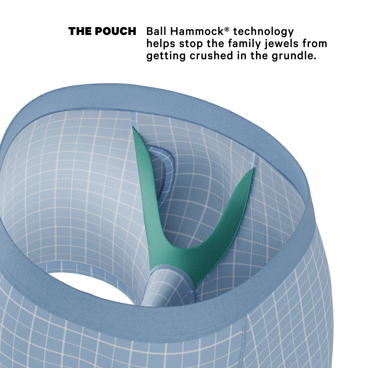 The Spick & Span | Window Pane Plaid Ball Hammock® Pouch Underwear With Fly