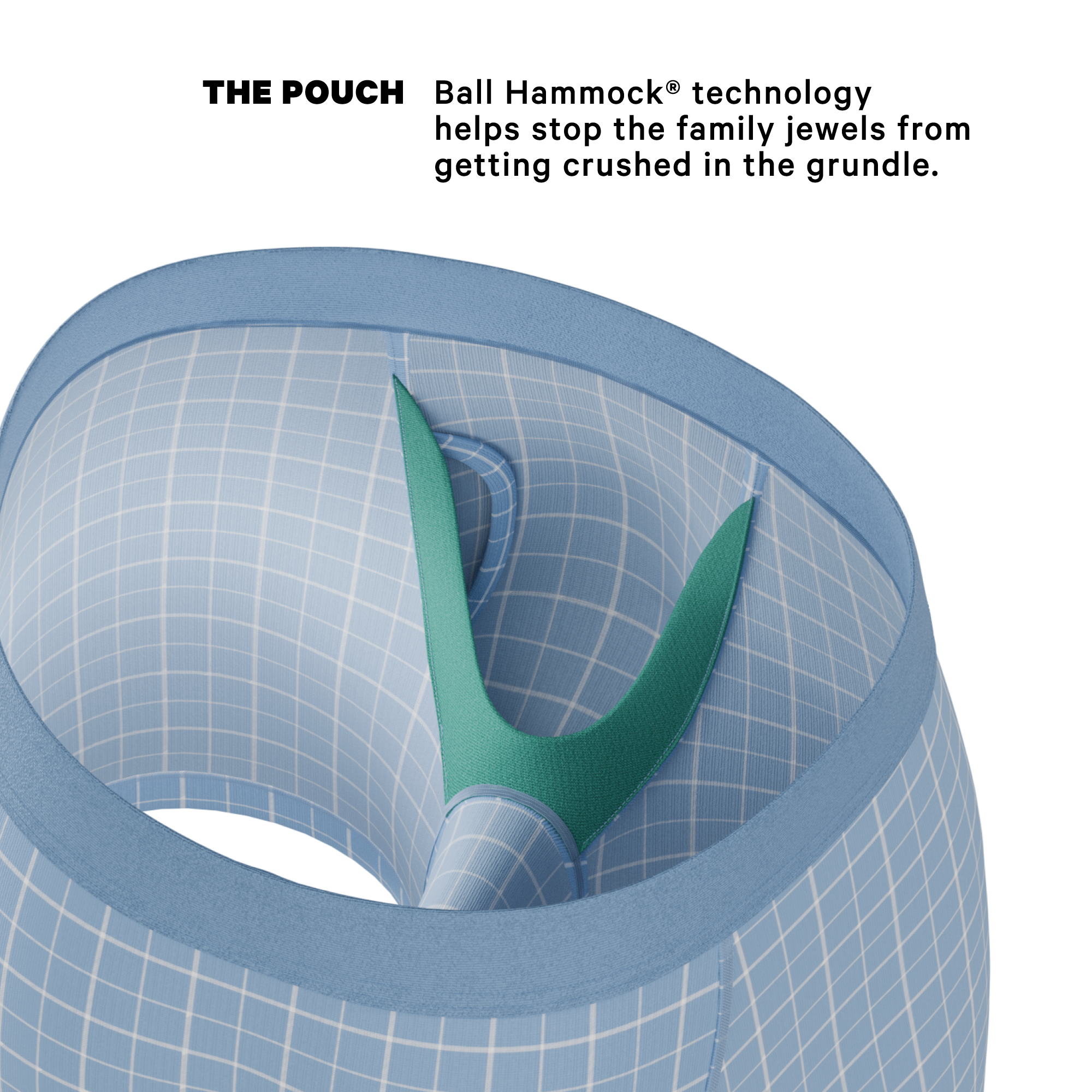 The Spick & Span | Window Pane Plaid Ball Hammock® Pouch Underwear With Fly