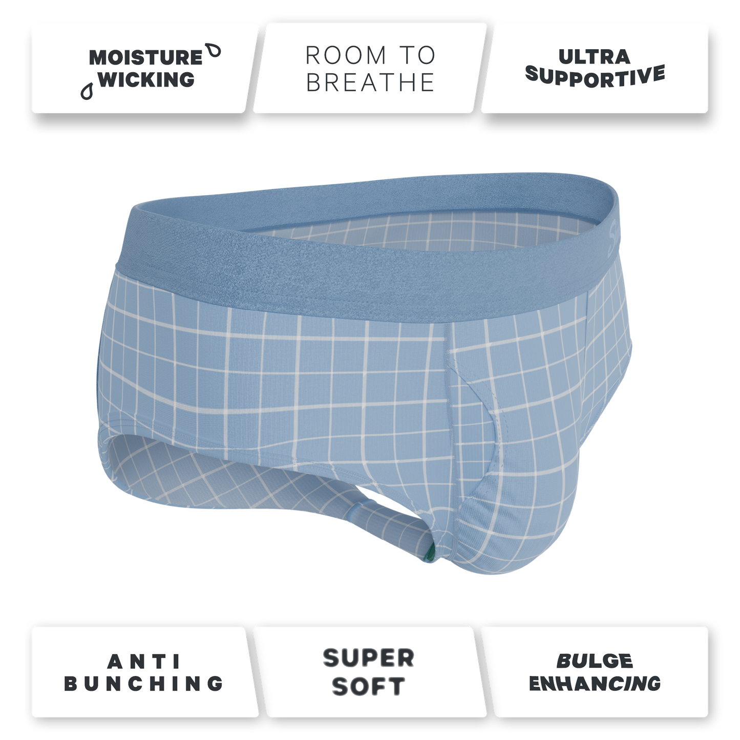The Spick & Span | Window Pane Plaid Ball Hammock® Pouch Underwear Briefs