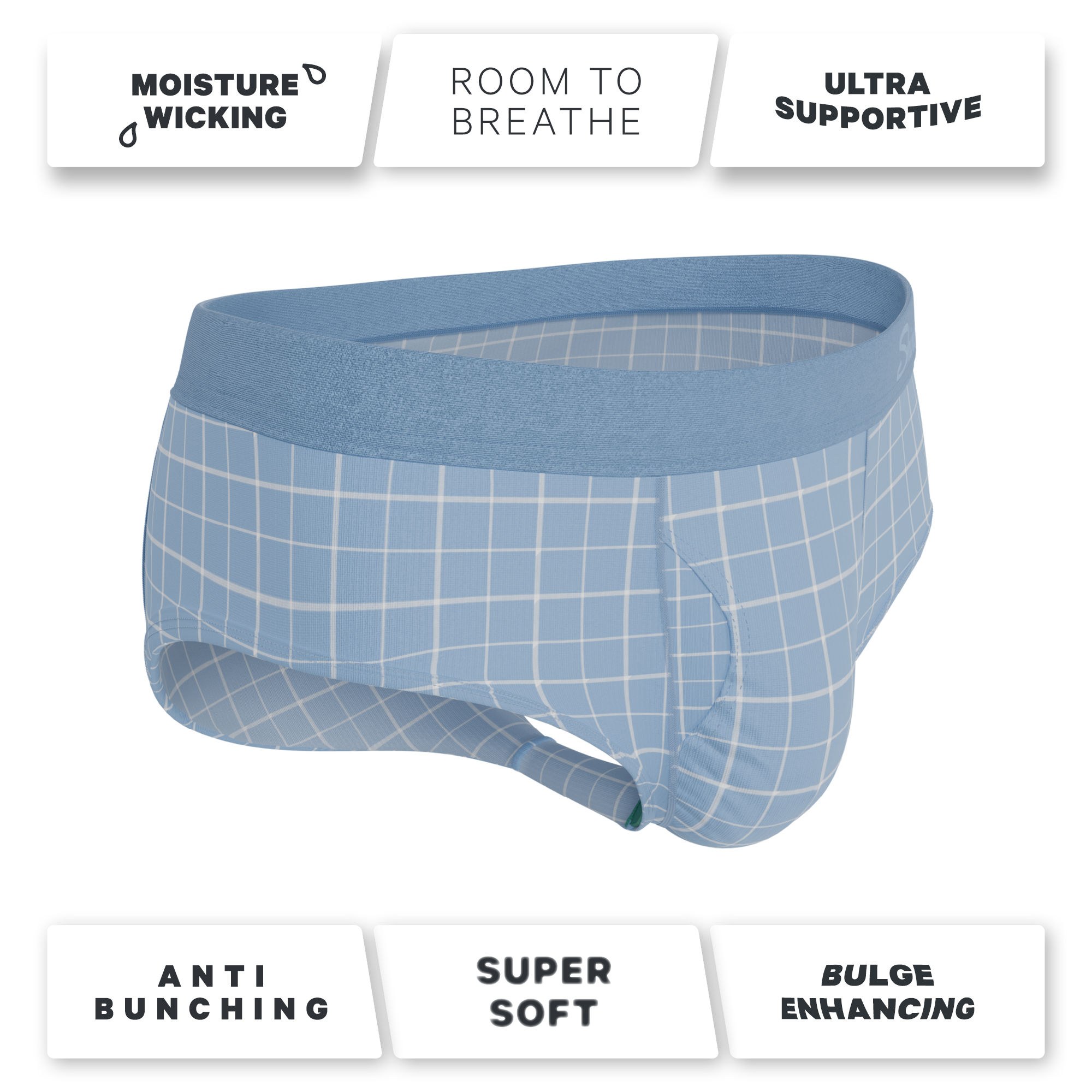 The Spick & Span | Window Pane Plaid Ball Hammock® Pouch Underwear Briefs