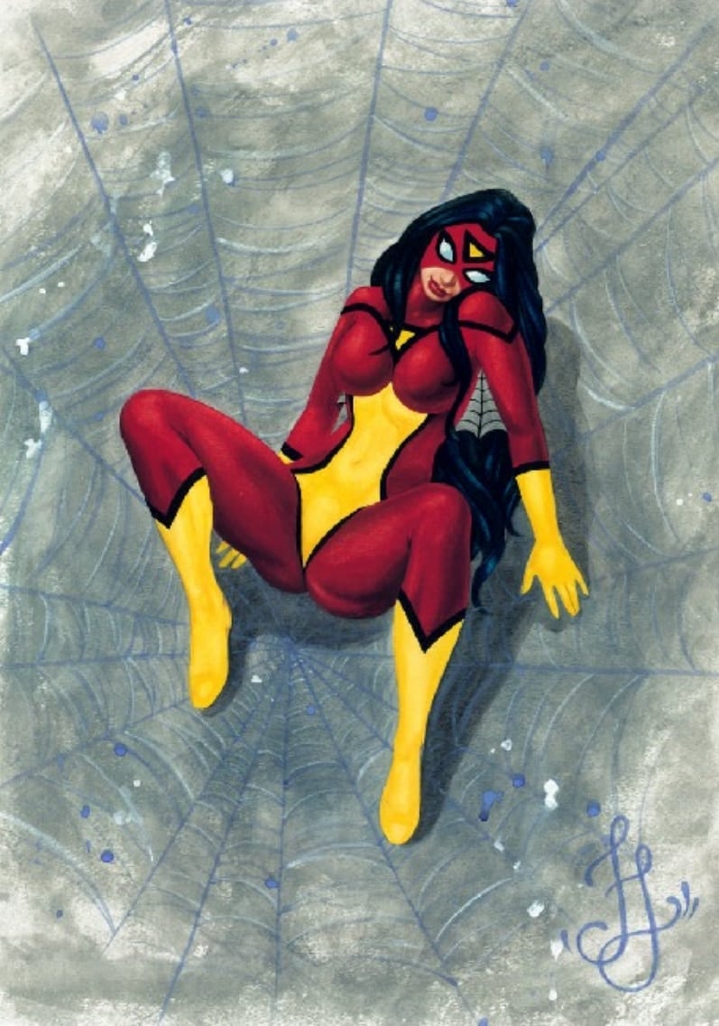 Black Market Art Company Spider Girl Print
