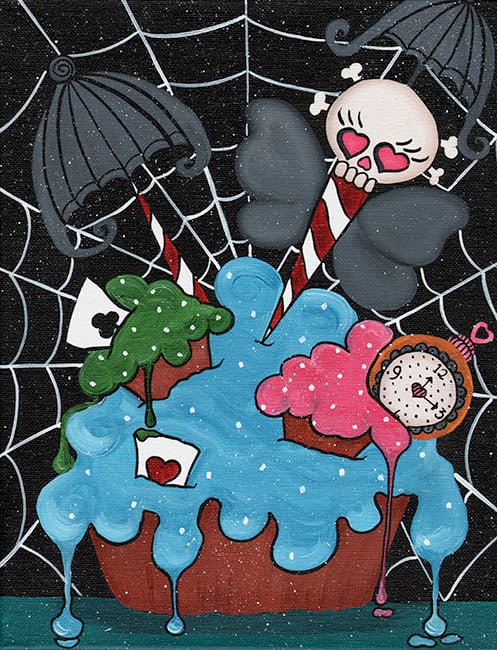 Black Market Art Company Dottie& Spiderweb Print