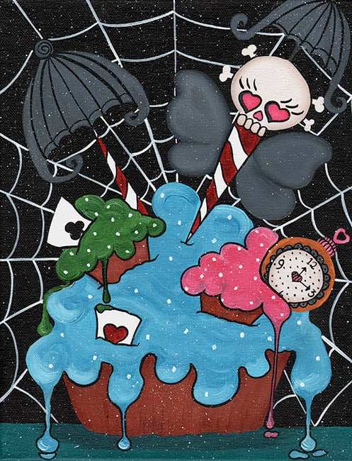 Black Market Art Company Dottie& Spiderweb Print - Black Market Art Company - Flyclothing LLC