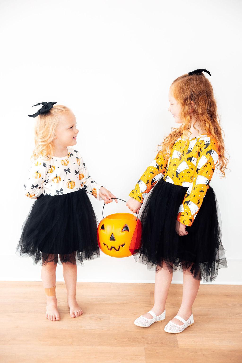 Pretty in Pumpkin L/S Tutu Dress - Mila & Rose ® - Flyclothing LLC