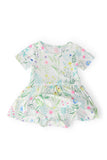 Spring Dandelion Floral S/S Twirl Bodysuit - Mila & Rose ®