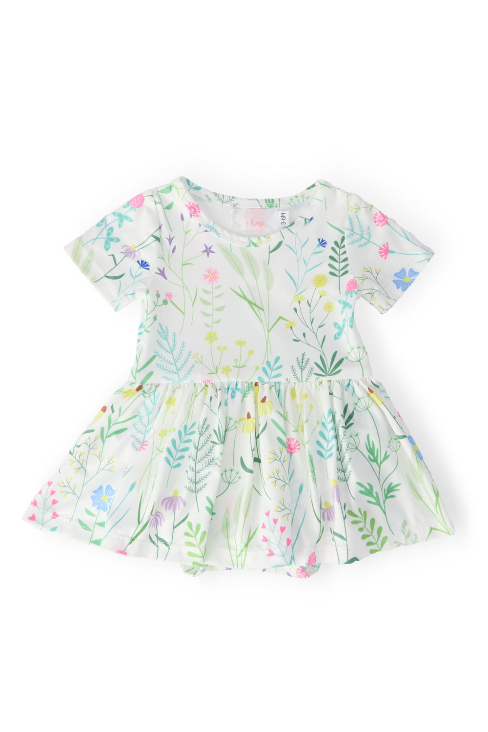 Spring Dandelion Floral S/S Twirl Bodysuit - Mila & Rose ®
