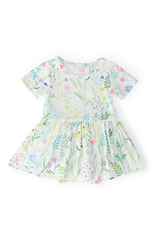 Spring Dandelion Floral S/S Twirl Bodysuit - Mila & Rose ® - Flyclothing LLC