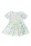 Spring Dandelion Floral S/S Twirl Bodysuit - Mila & Rose ®