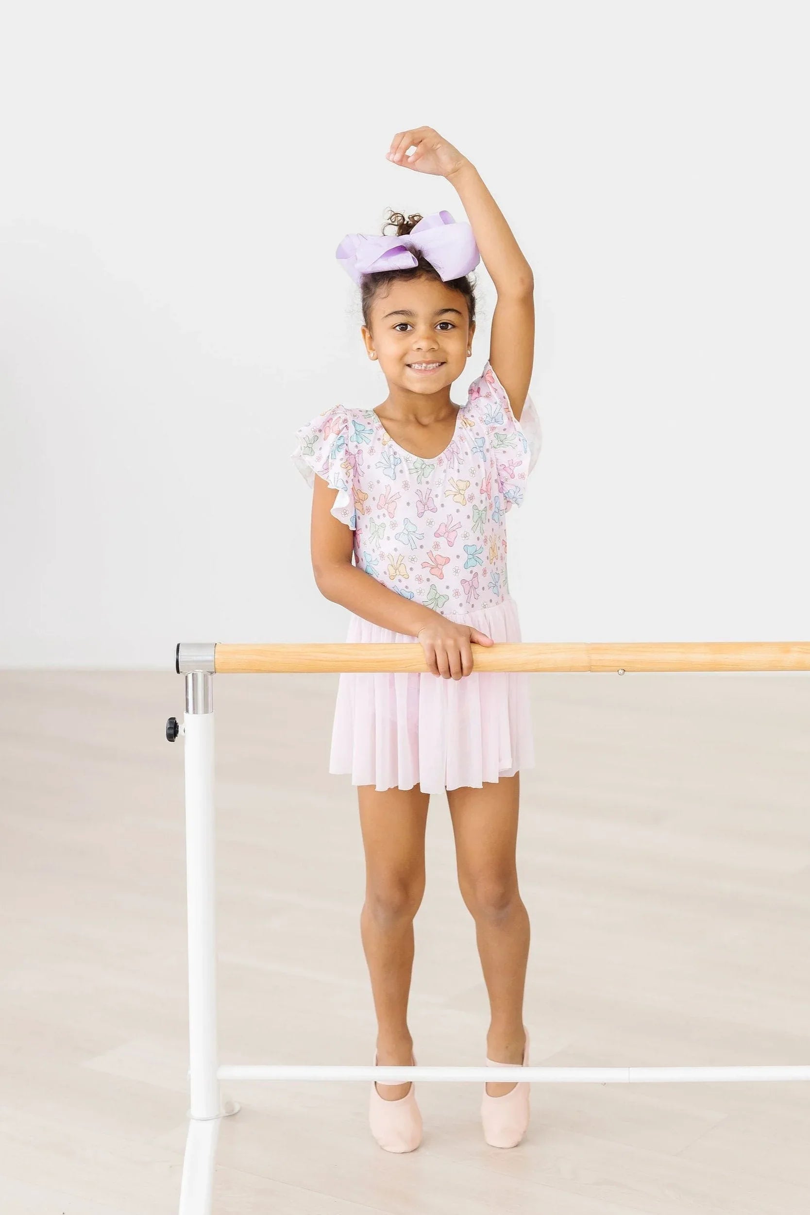Springtime Bows S/S Twirl Leotard - Mila & Rose ® - Flyclothing LLC