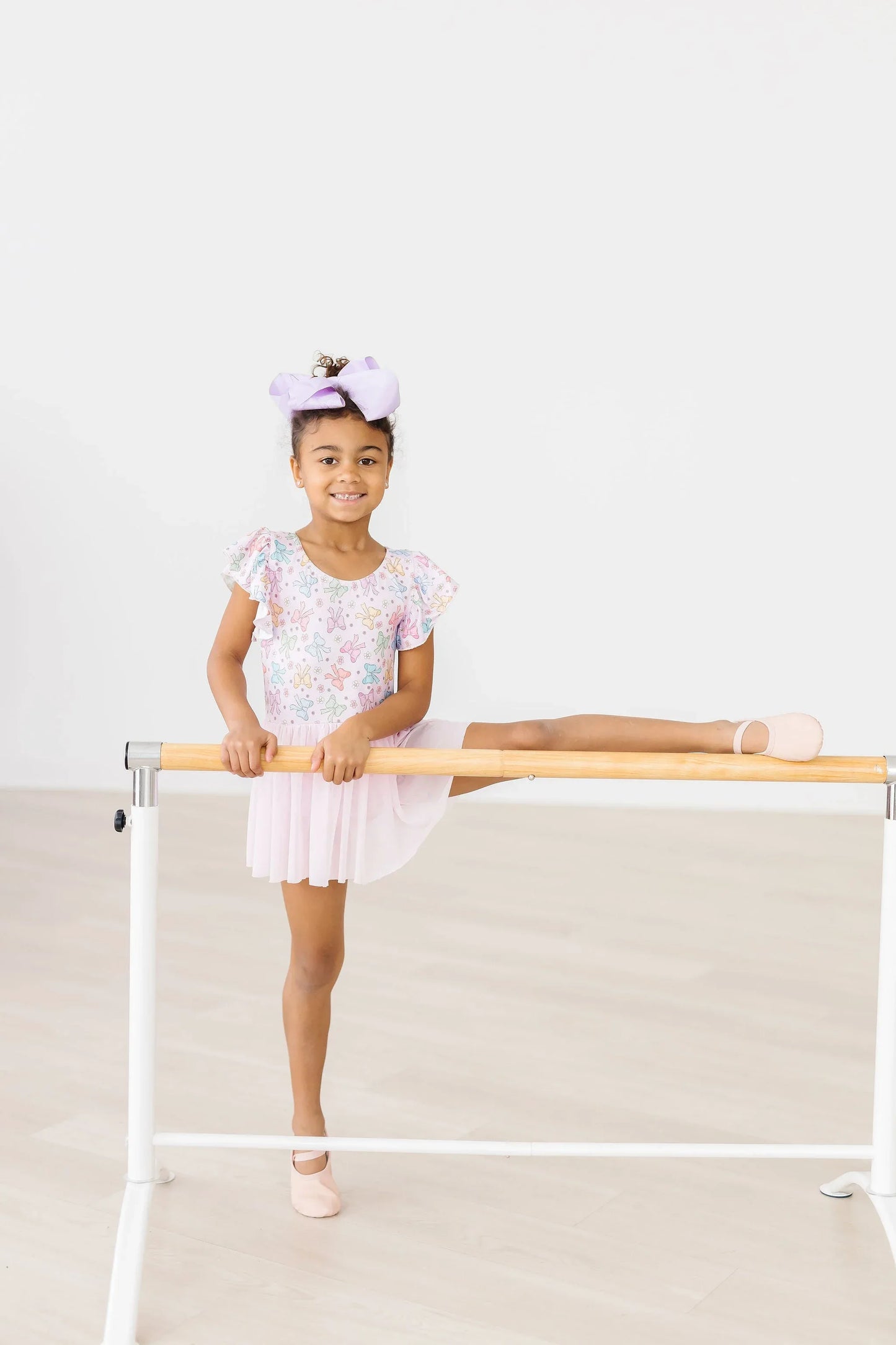 Springtime Bows S/S Twirl Leotard - Mila & Rose ® - Flyclothing LLC