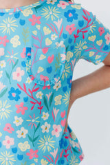 Springtime Splendor Ruffle Pocket Tee - Mila & Rose ® - Flyclothing LLC