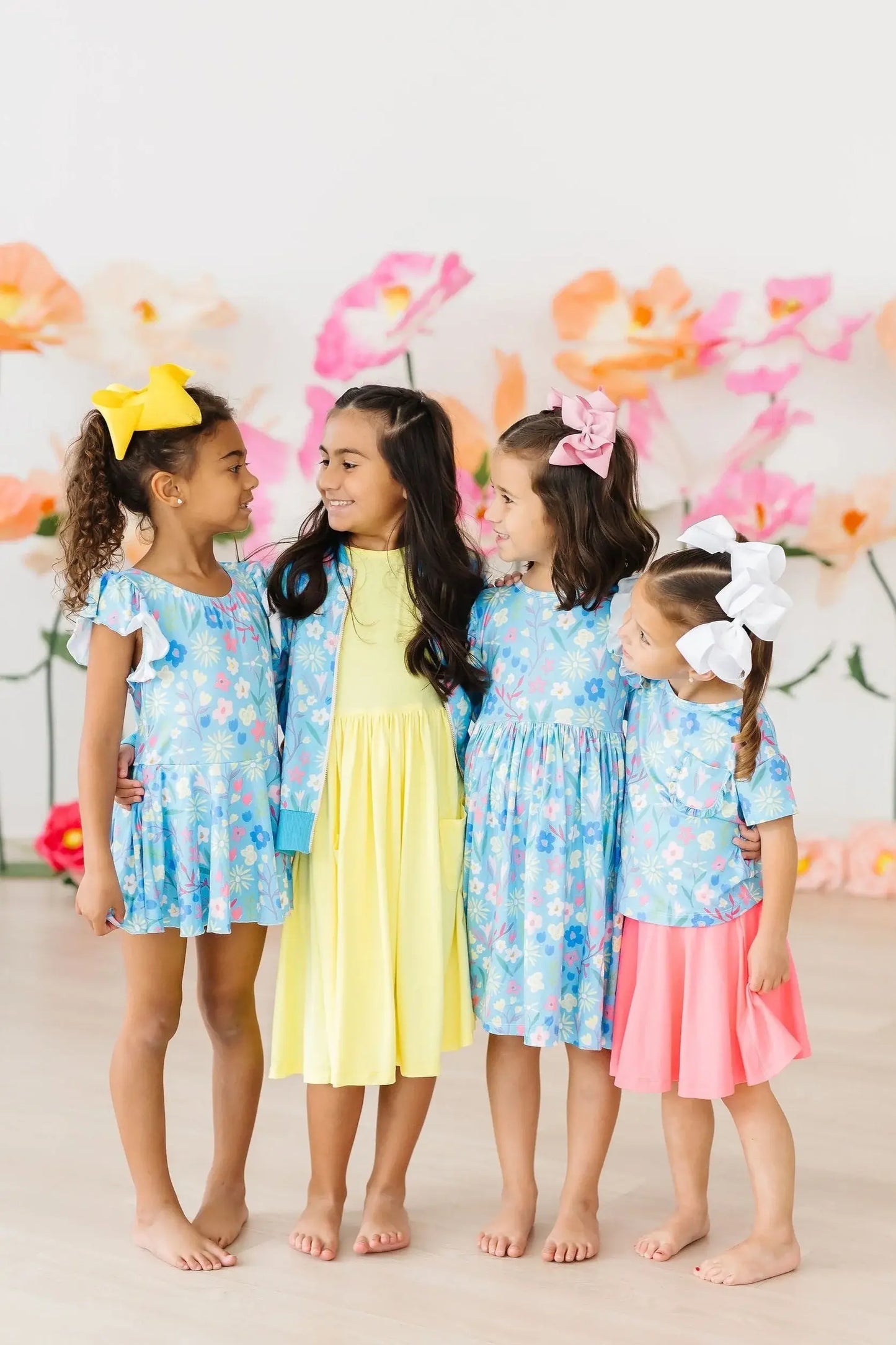 Springtime Splendor Flutter Sleeve Twirl Dress - Mila & Rose ® - Flyclothing LLC
