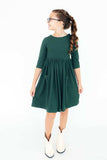 Spruce 3/4 Sleeve Pocket Twirl Dress - Mila & Rose ® - Flyclothing LLC