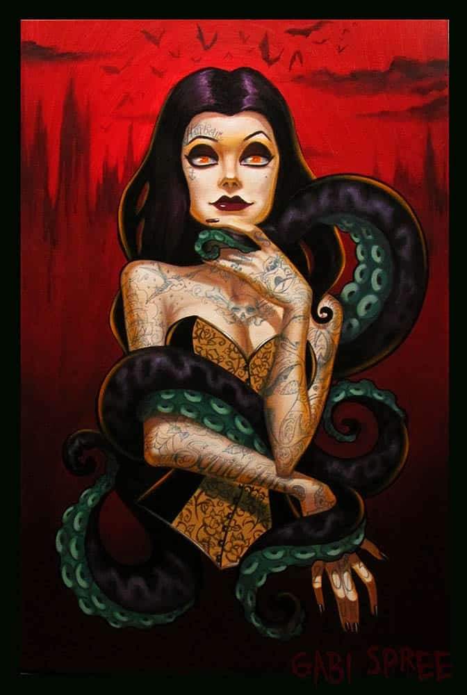 Black Market Art Company Squid Ink Lady Print - Black Market Art Company - Flyclothing LLC