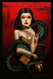 Black Market Art Company Squid Ink Lady Print