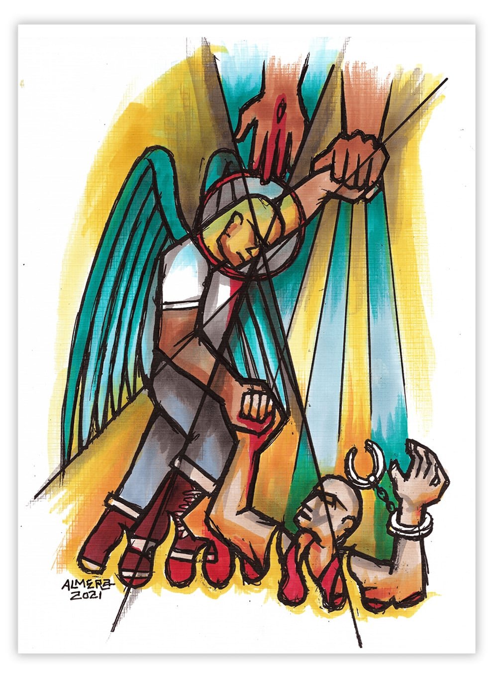 Black Market Art Company St. Brotherhood Print