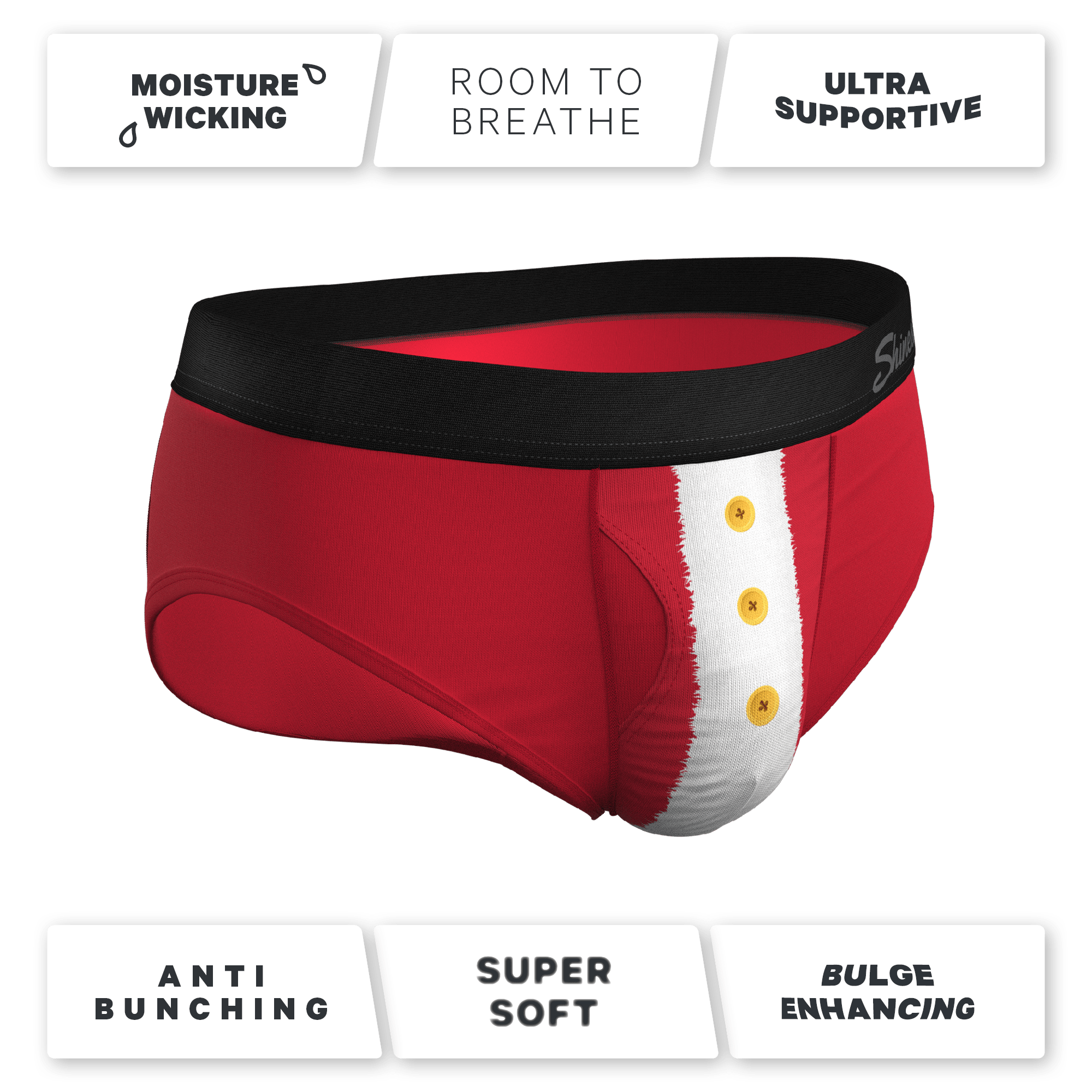 The St. Knickers | Santa Belt Ball Hammock® Pouch Underwear Briefs - Shinesty