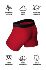 The St Knickers | Santa Belt Ball Hammock® Pouch Underwear With Fly - Shinesty