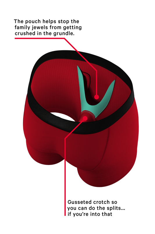 The St Knickers | Santa Belt Ball Hammock® Pouch Underwear With Fly - Shinesty