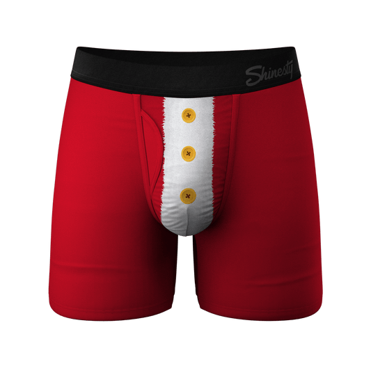 The St Knickers | Santa Belt Ball Hammock® Pouch Underwear With Fly - Shinesty