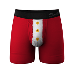 The St Knickers | Santa Belt Ball Hammock® Pouch Underwear With Fly - Shinesty