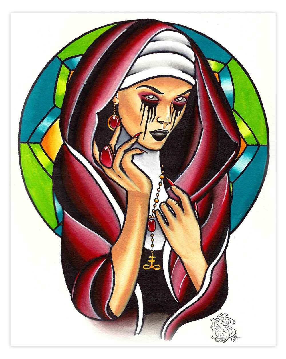 Black Market Art Company Stained Faith Print