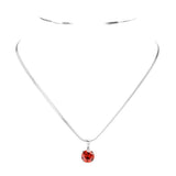 Stainless Steel CZ Round Pendant Necklace - Madeline Love - Flyclothing LLC