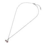 Stainless Steel Stone Paved Cherry Pendant Necklace - Madeline Love - Flyclothing LLC