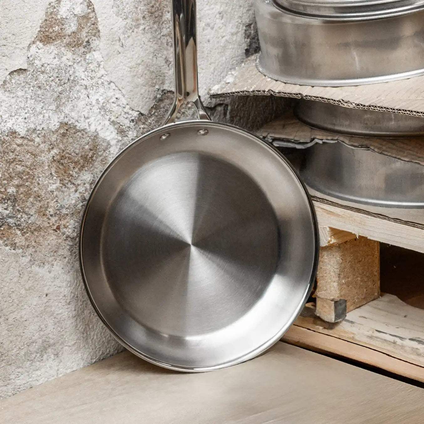 Stainless steel Frying pan - CRISTEL USA - Flyclothing LLC
