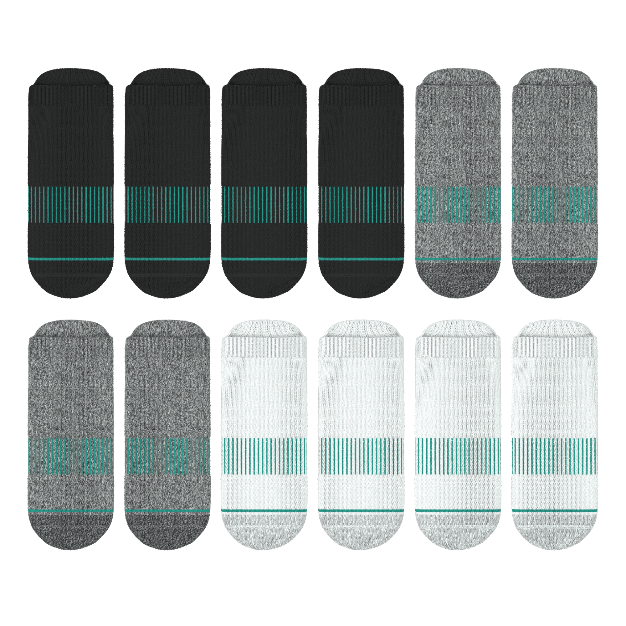 The Staple | Heel Hammock™ Ankle Socks 12 Pack - Shinesty