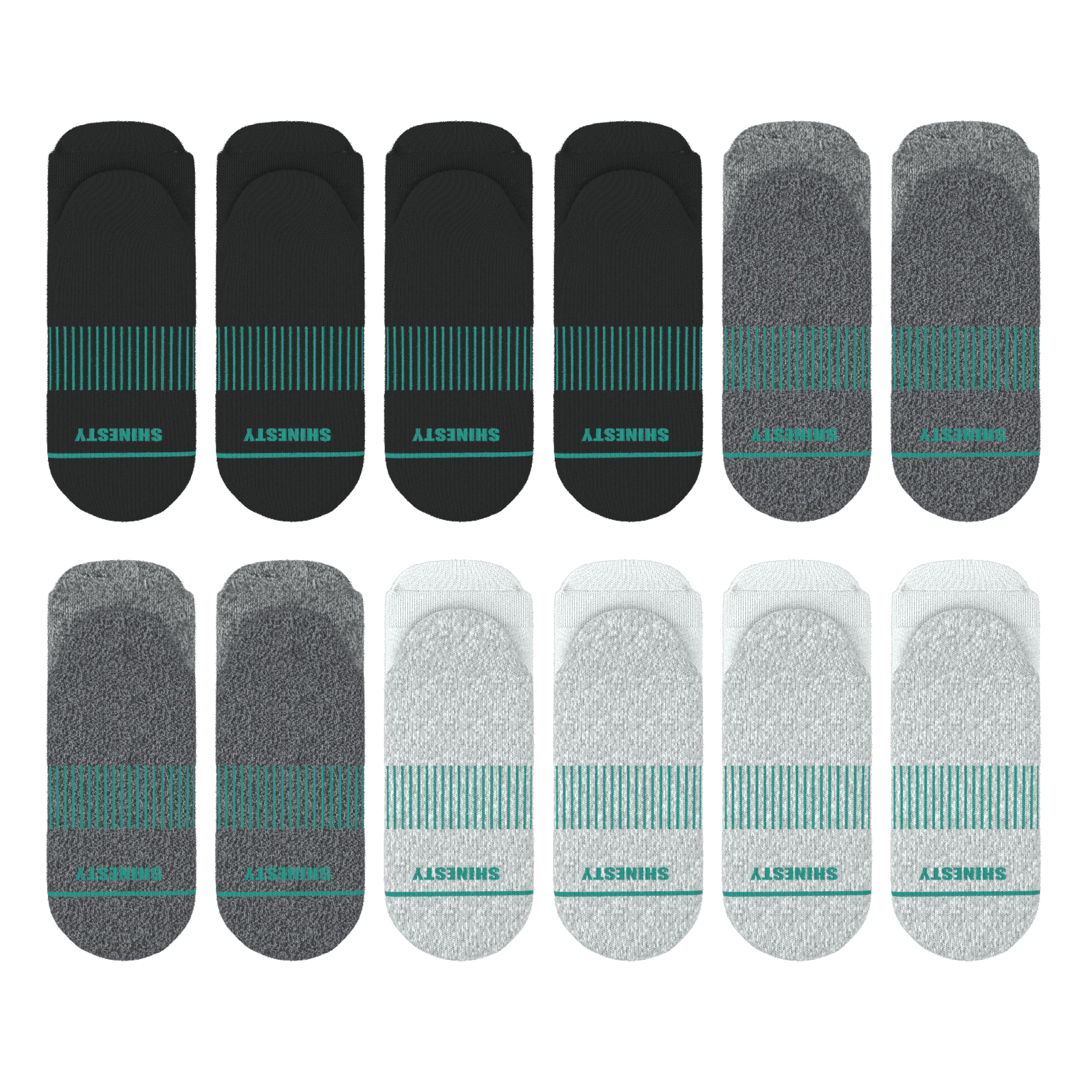 The Staple | Heel Hammock™ Ankle Socks 12 Pack - Shinesty