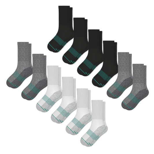 The Staple | Heel Hammock™ Crew Socks 12 Pack - Shinesty