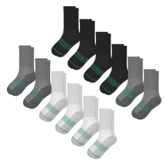 The Staple | Heel Hammock™ Crew Socks 12 Pack - Shinesty