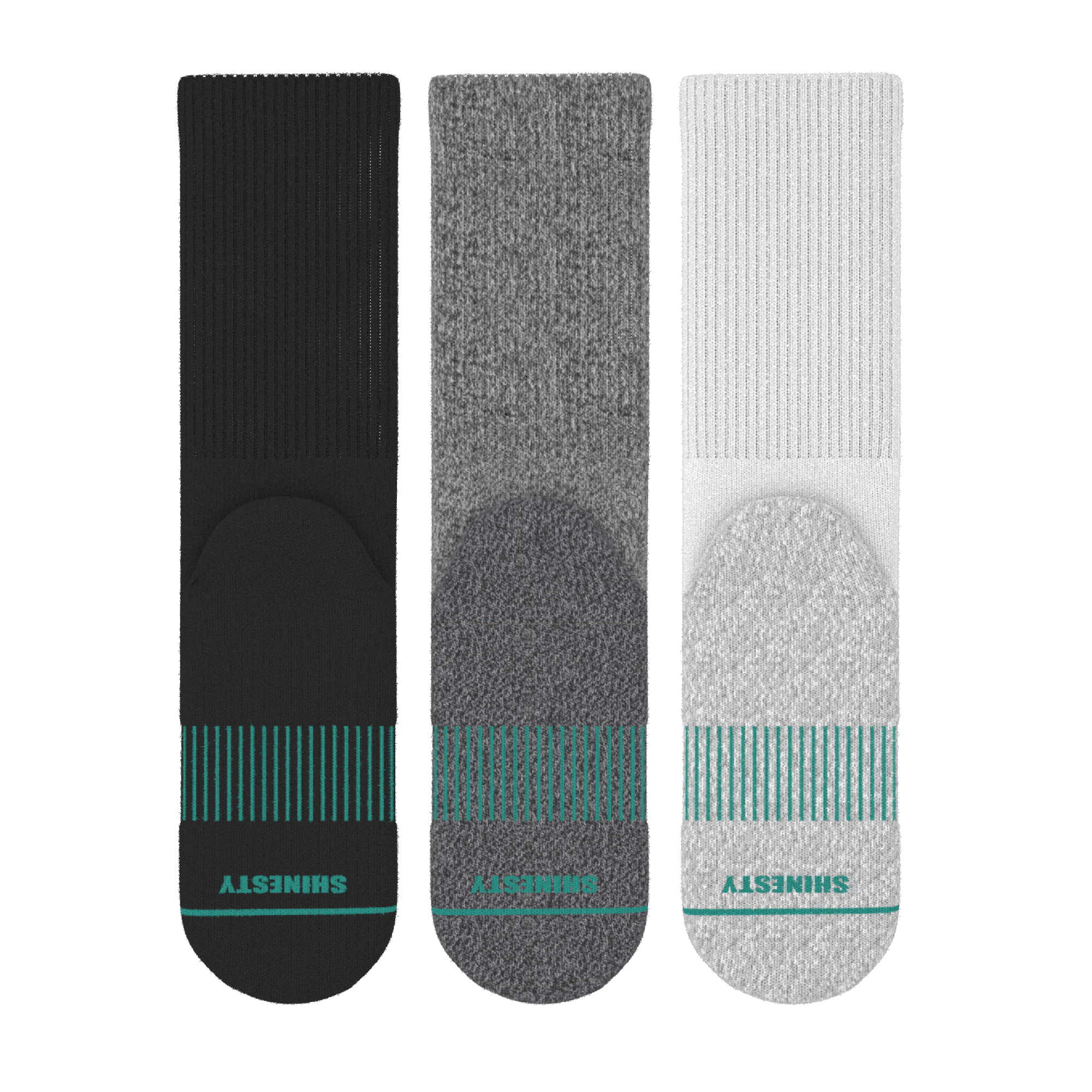 The Staple | Heel Hammock™ Crew Socks 3 Pack - Shinesty