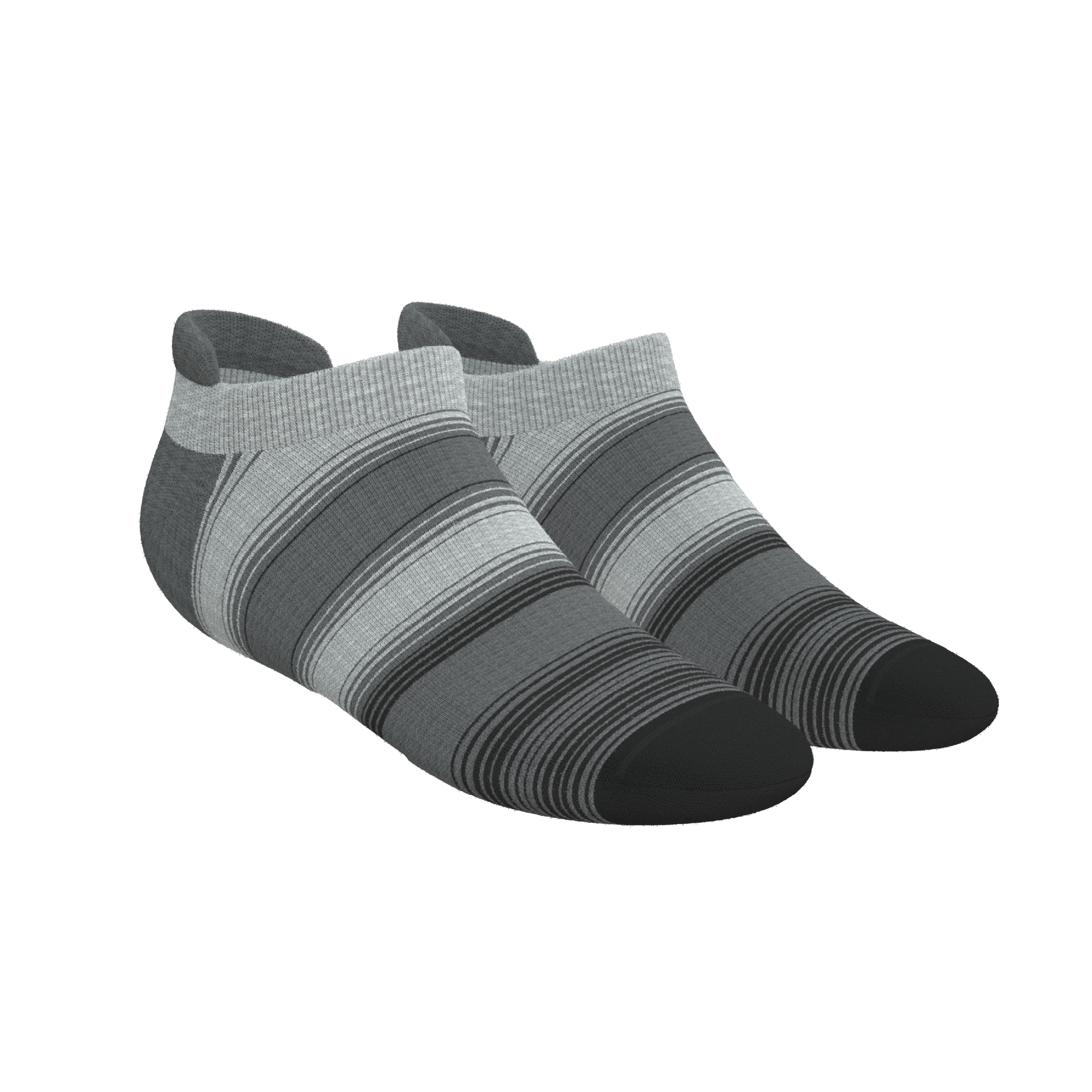 The Static Channel | Stripe Heel Hammock™ Ankle Socks