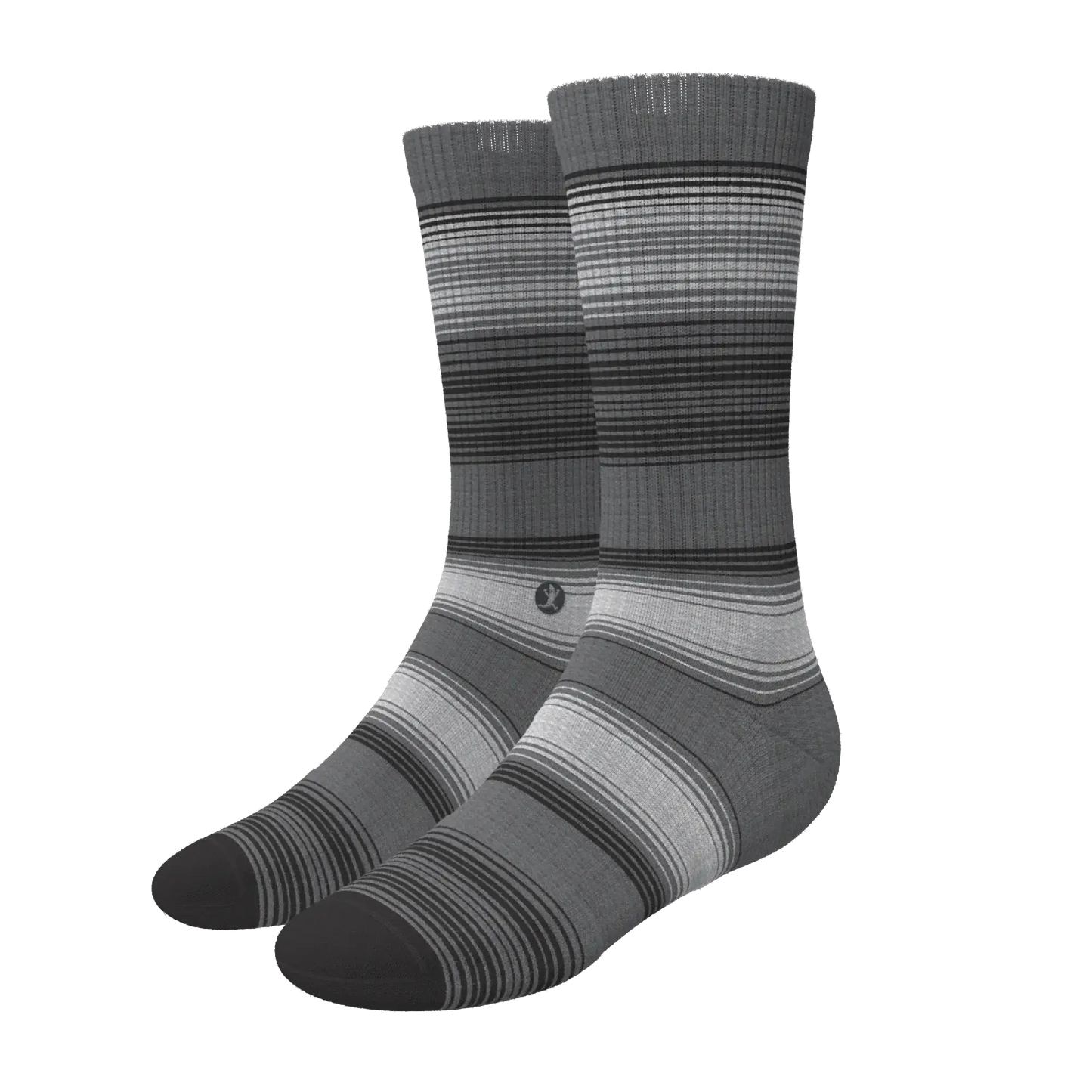The Static Channel | Stripe Heel Hammock™ Crew Socks - Shinesty - Flyclothing LLC