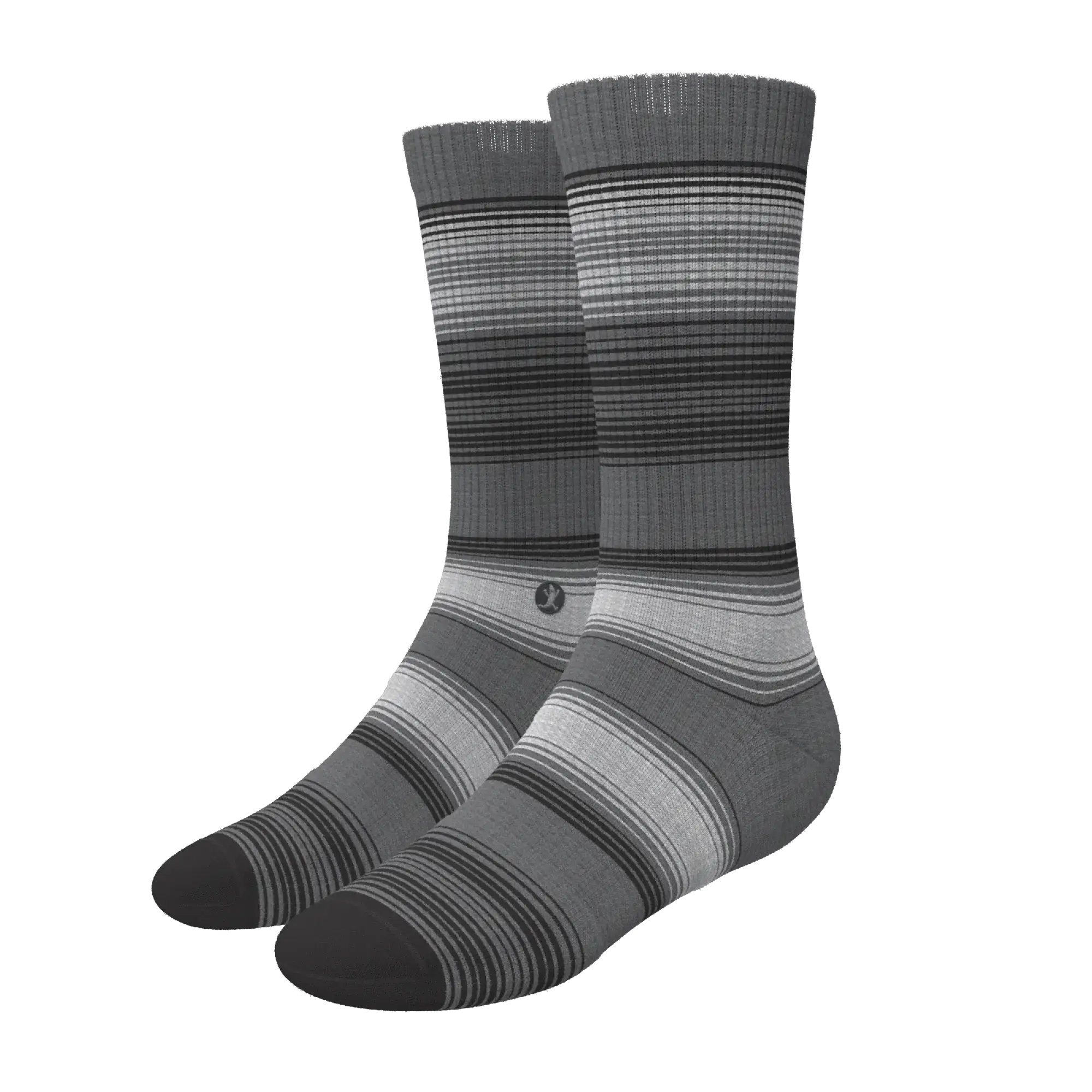 The Static Channel | Stripe Heel Hammock™ Crew Socks - Shinesty - Flyclothing LLC