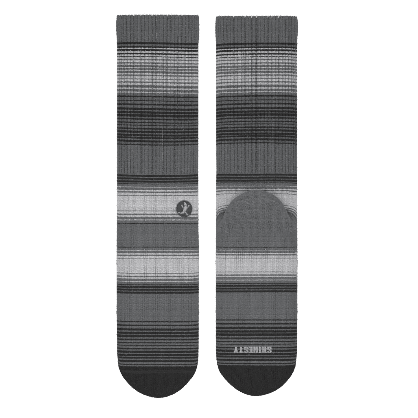 The Static Channel | Stripe Heel Hammock™ Crew Socks - Shinesty - Flyclothing LLC