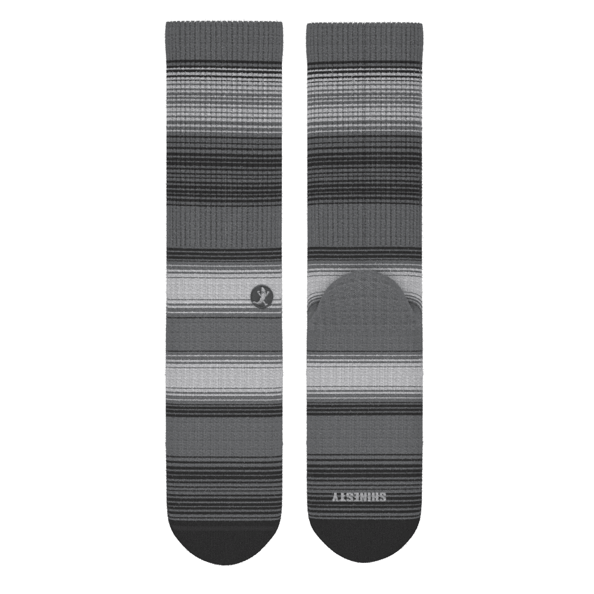 The Static Channel | Stripe Heel Hammock™ Crew Socks - Shinesty - Flyclothing LLC