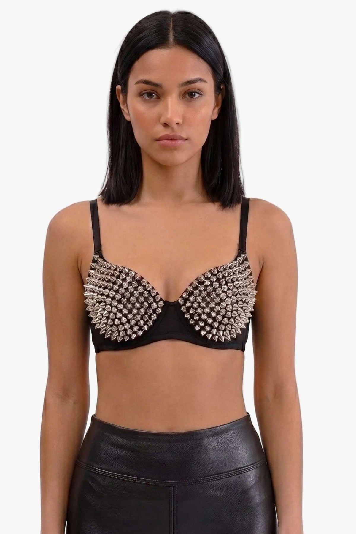 Steel Siren Studded Bralette - PLAYHAUS - Flyclothing LLC