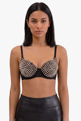 Steel Siren Studded Bralette - PLAYHAUS - Flyclothing LLC