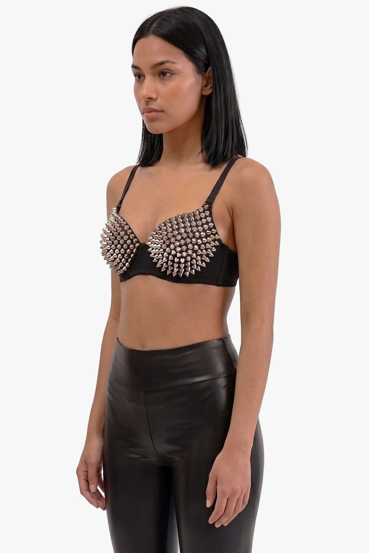 Steel Siren Studded Bralette - PLAYHAUS - Flyclothing LLC