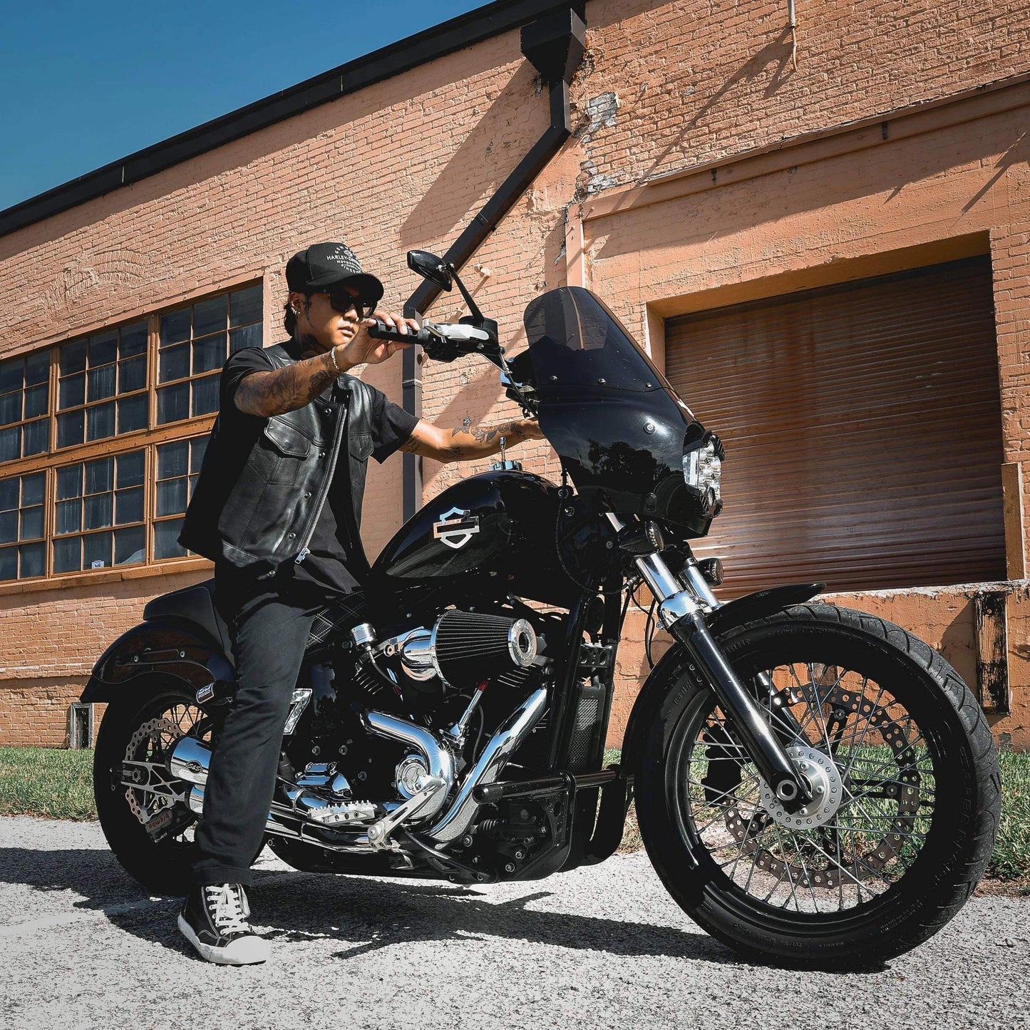 Steelhorse - Men's SOA Club Style Leather Motorcycle Vest - Unik Just for Bikers - Flyclothing LLC