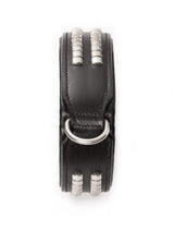 Leather Collar with Designer Studs - Classy Leather Bags - Flyclothing LLC