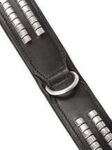 Leather Collar with Designer Studs - Classy Leather Bags - Flyclothing LLC